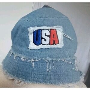USA Bucket Hat Denim‎